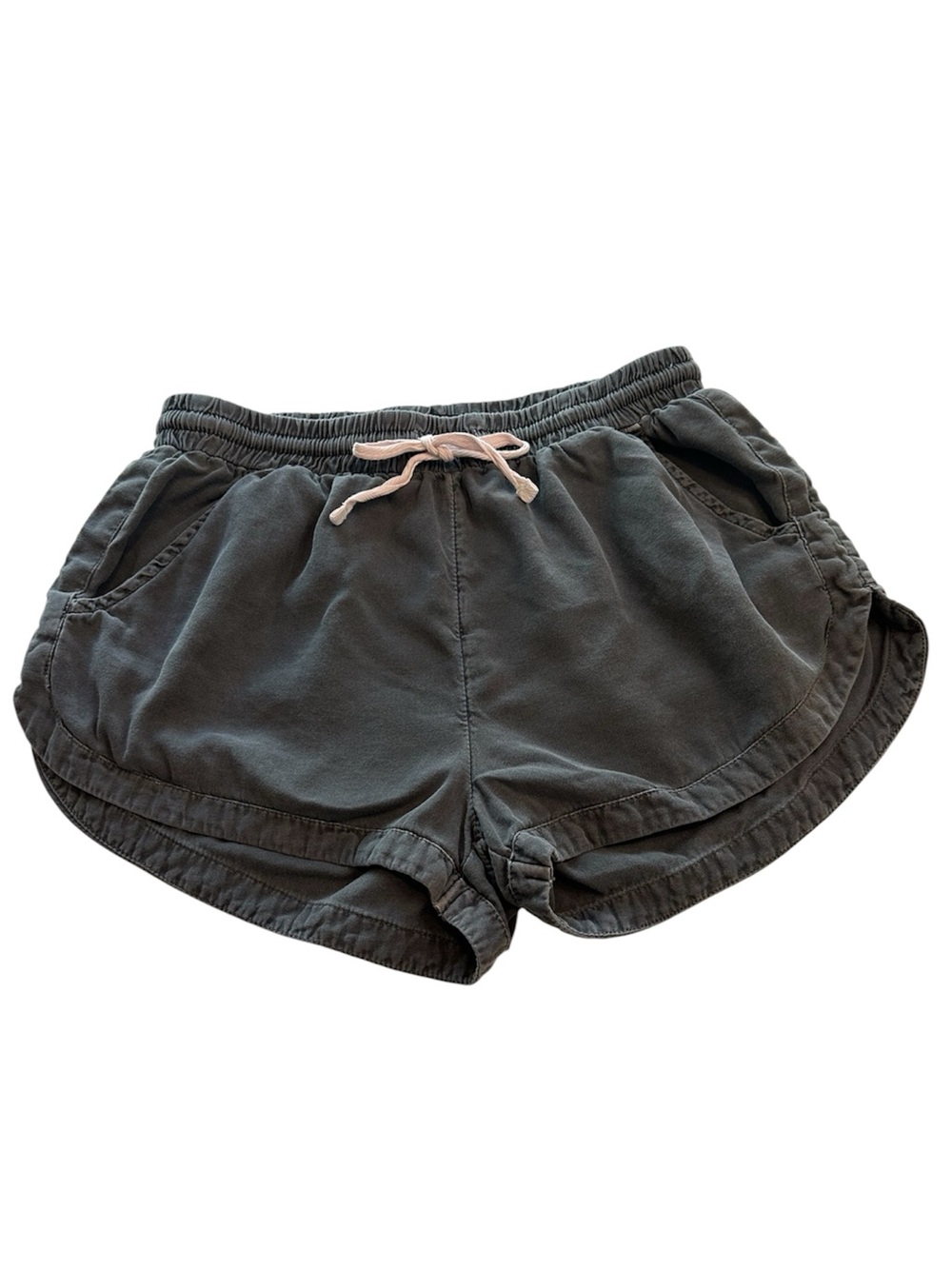 Billabong Beach Shorts Elastic Drawstring Charcoal Gray Women’s Size Small